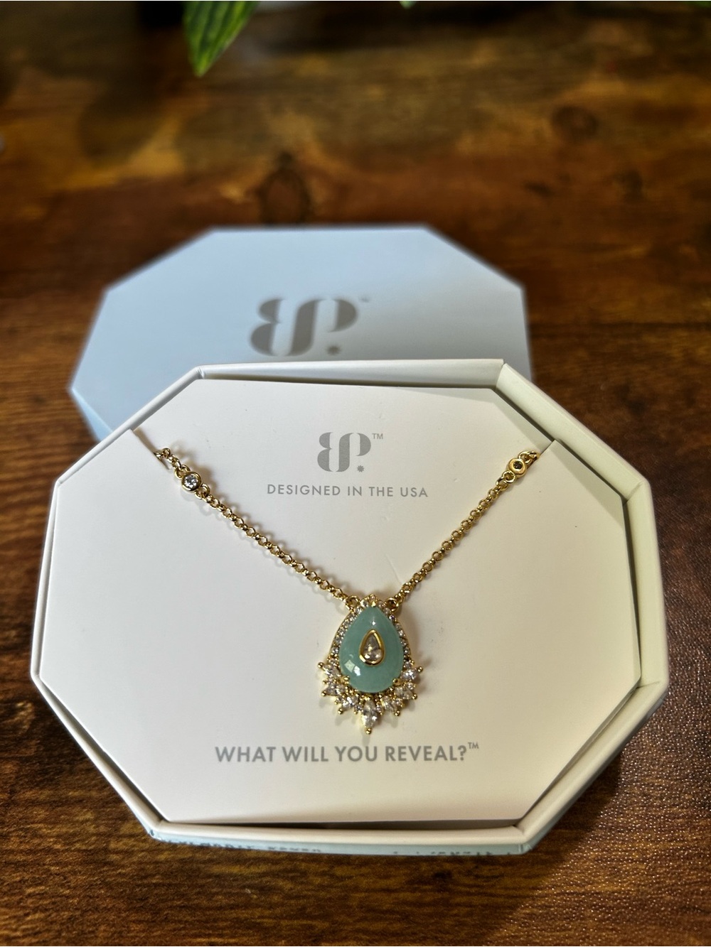Bomb Party OG Gold & Amazonite Necklace